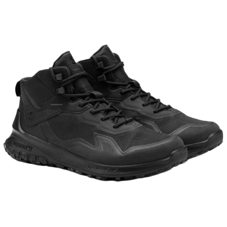 Ecco Otu Collection Lightweight Abrasion Resistant Mid top Hiking Shoes Men’s Black