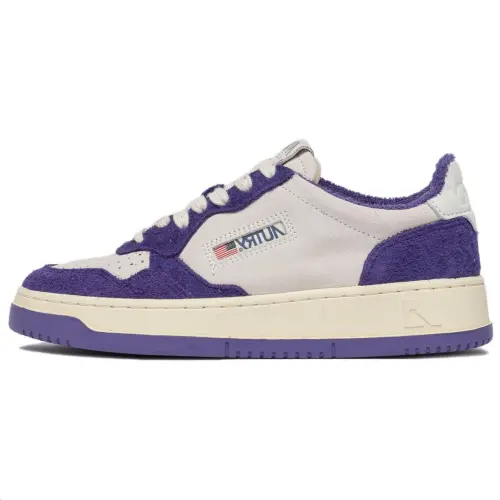 AUTRY Suede Athleisure Breathable Low top Skateboard Shoes Women's White Purple