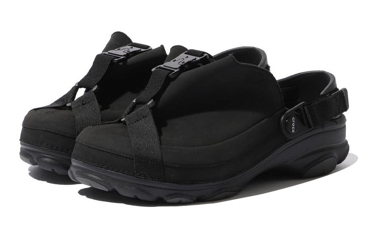 Beams x Crocs Slip Resistant Low top Casual Shoes Unisex Black