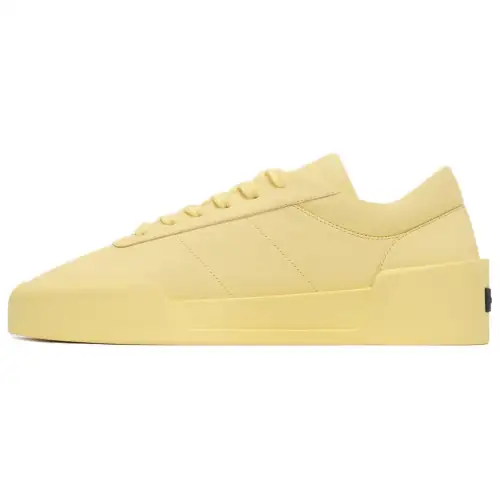 Fear Of God Leather Abrasion Resistant Abrasion Resistant Low top Skateboard Shoes Unisex Yellow