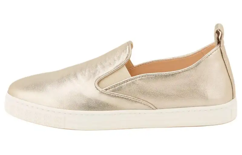 AGL Leather Casual Shoes Women's Gold