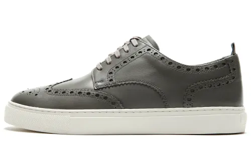 COLE HAAN Cow Leather Low top Skateboard Shoes Men's Gray