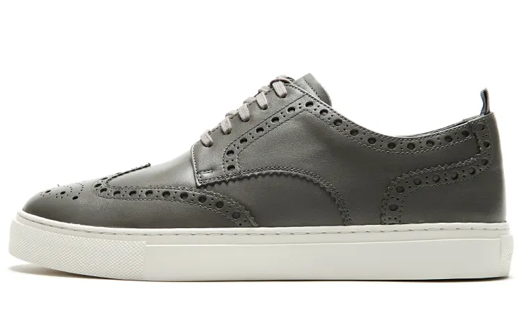 COLE HAAN Cow Leather Low top Skateboard Shoes Men's Gray
