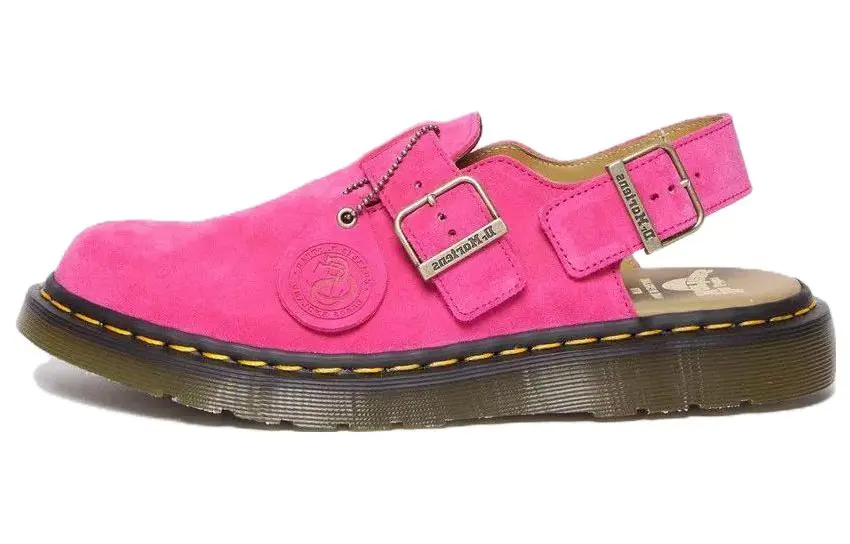 Dr.Martens Slip Resistant Closed Toe Slippers Unisex Pink