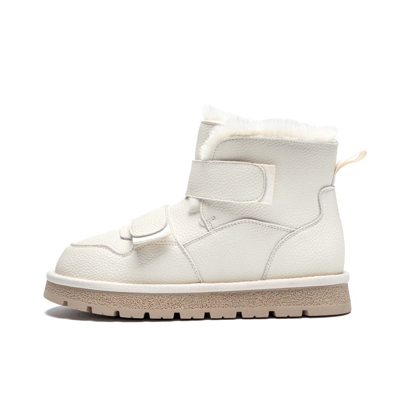 ZHR Zeze two-layer cowhide, warm and waterproof, winter boots, small potatoes fashionable temperature locking stove, anti-slip cotton boots, snow boots, women