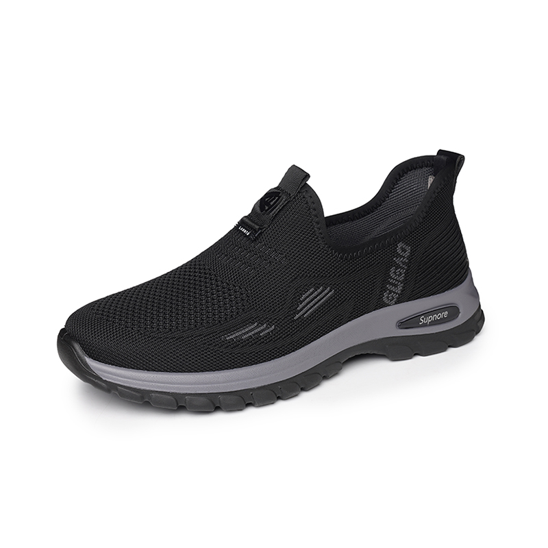 LAORENTOU Walking Shoes Men’s Low Top Black