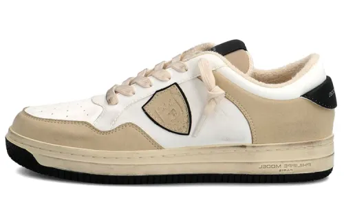 PHILIPPE MODEL Stylish Skateboarding Shoes Men's White Brown Black