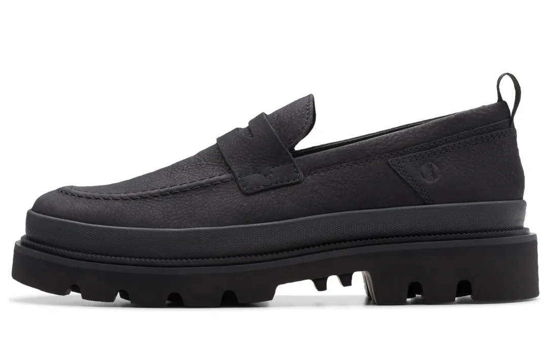 Clarks Cow Leather Casual Shoes Men's Black