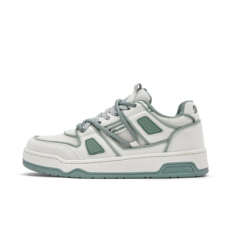 Dickies Fabric Slip Resistant, Abrasion Resistant, Lightweight, Breathable Low top Skateboard Shoes Men's White Green