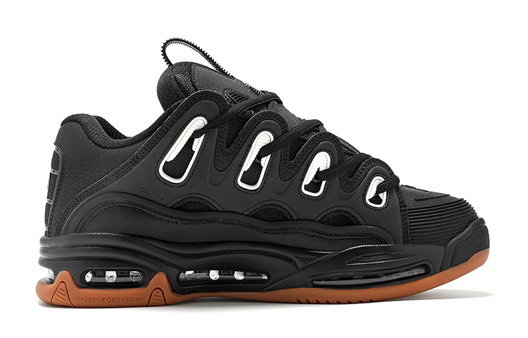 OSIRIS Skateboard Shoes Unisex Low Top Black Natural Rubber