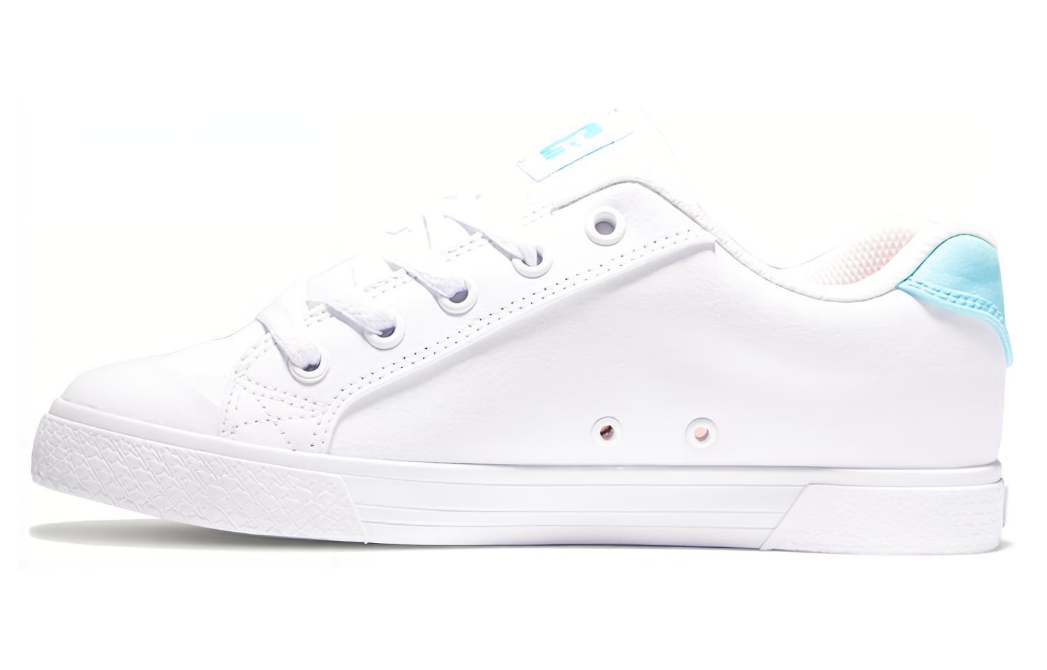 DC Shoes Chelsea Plus Slip Resistant Cushioning Low top Skateboard Shoes Women's White