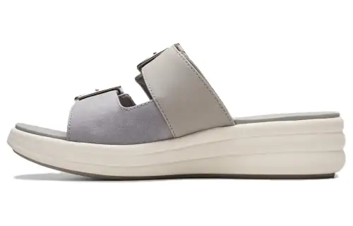 Clarks Slide Slippers 4.5cm Women's Gray Purple