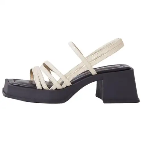VAGABOND SHOEMAKERS Leather One Strap Sandals Women's Ecru