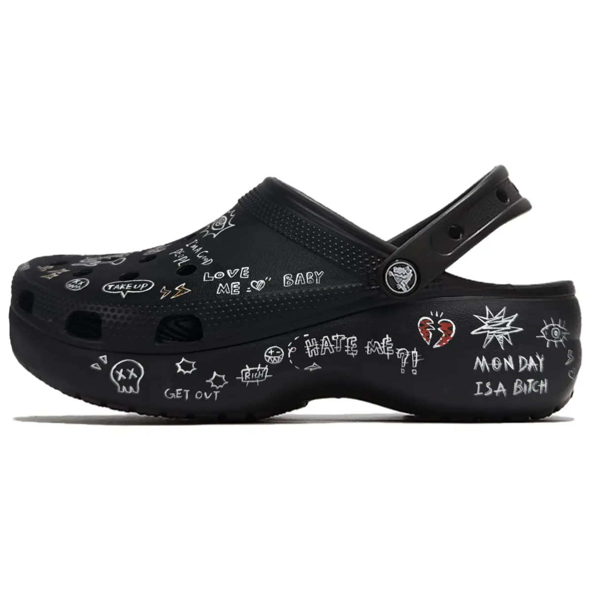 Crocs Classic Platform Clog Clogs Women's Black