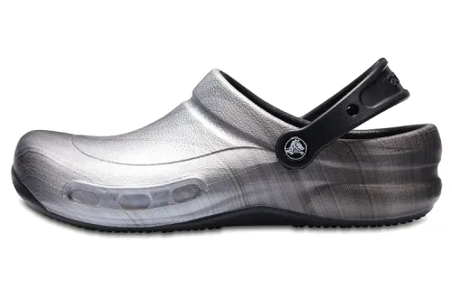 Crocs Bistro Graphic Clogs 'Silver Black'
