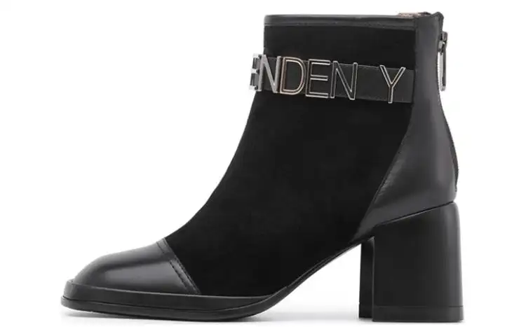 Chrisdien Deny Sheepskin Ankle Boots 7cm Women's Black