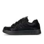 LuzaoT SUPER DRAG Skateboard Shoes Unisex Low Top Black