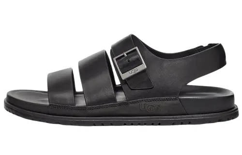 UGG Leather Stylish Sandal Men's Black