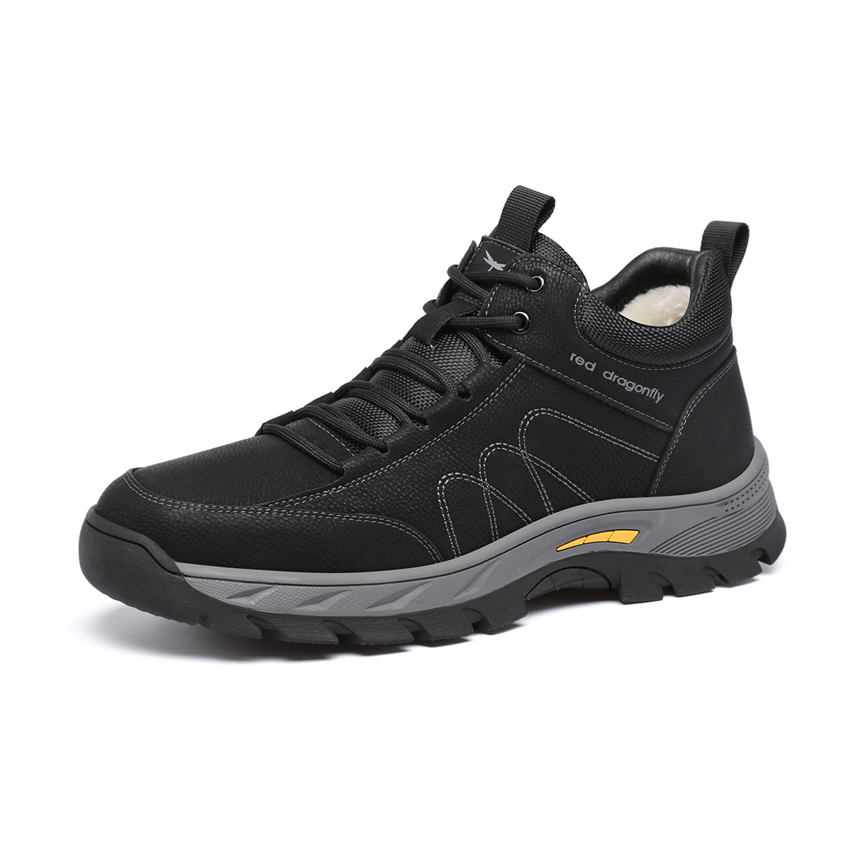 RED DRAGONFLY Sports & Outdoors Insulated Shoes Thermal Height Increasing Abrasion Resistant High top