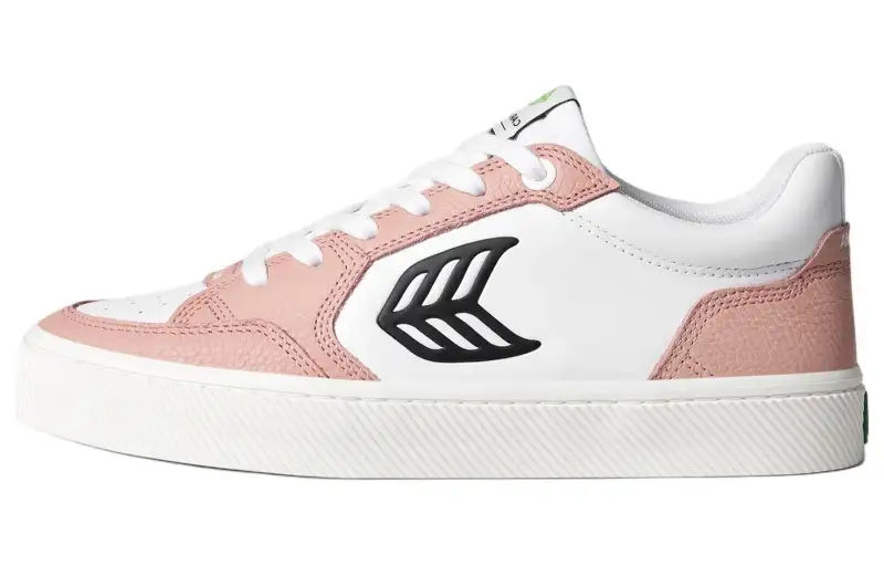 CARIUMA Leather Low top Skateboard Shoes Men's Pink