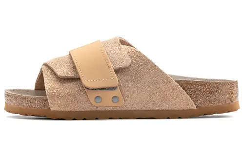 Birkenstock Kyoto Nubuck Suede Sandals 'Clay'