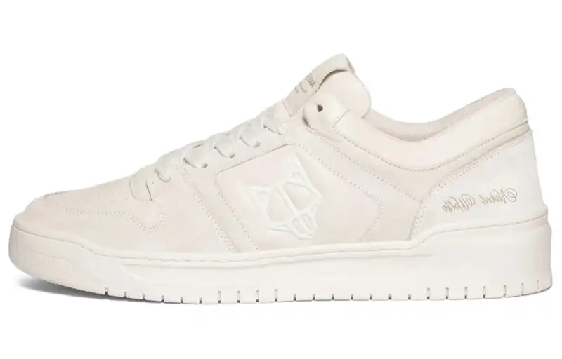 Naked Wolfe CM 01 Leather Low top Skateboard Shoes Men's White
