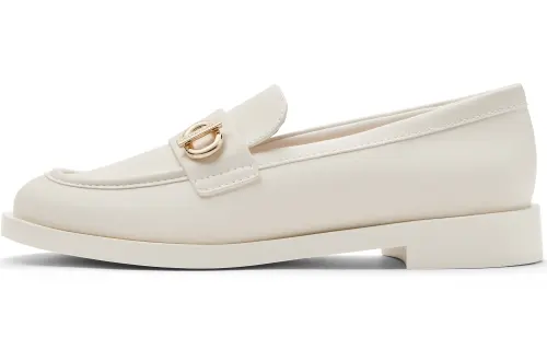 CHARLES&KEITH Small Ck Synthetic Leather Loafers 2.5cm Women's