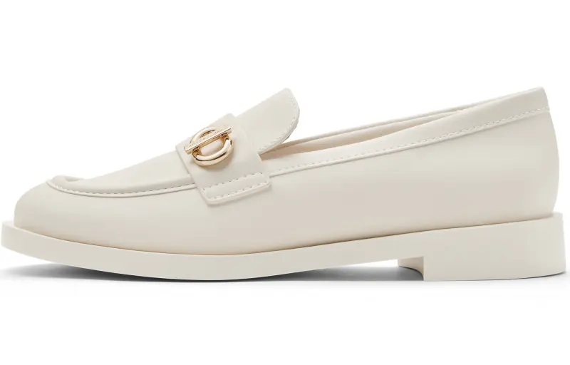 CHARLES&KEITH Small Ck Synthetic Leather Loafers 2.5cm Women's