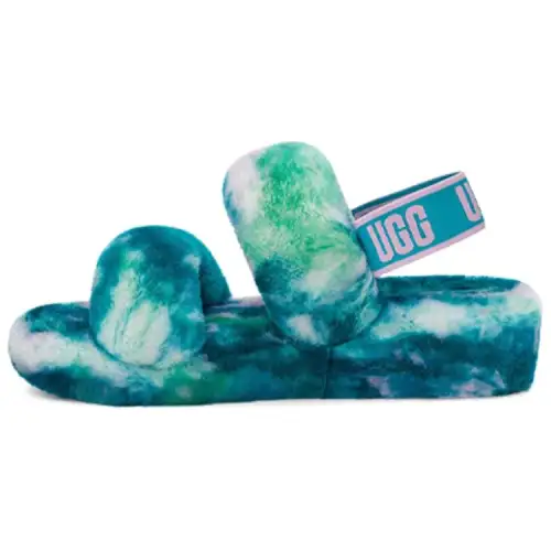 UGG Oh Yeah Slide Marble Aquatic Blue Women's