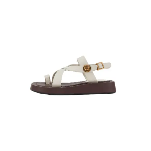 Teenie Weenie Cow Leather One Strap Sandals Women's