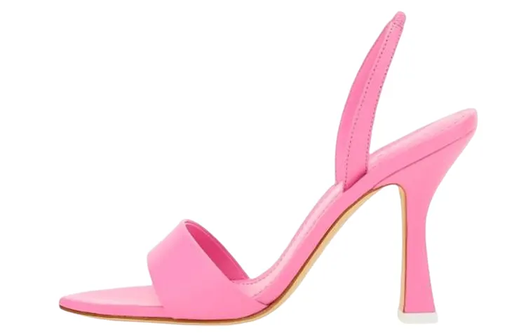 3JUIN Leather Slim Heel Fashion Sandal Women's Pink