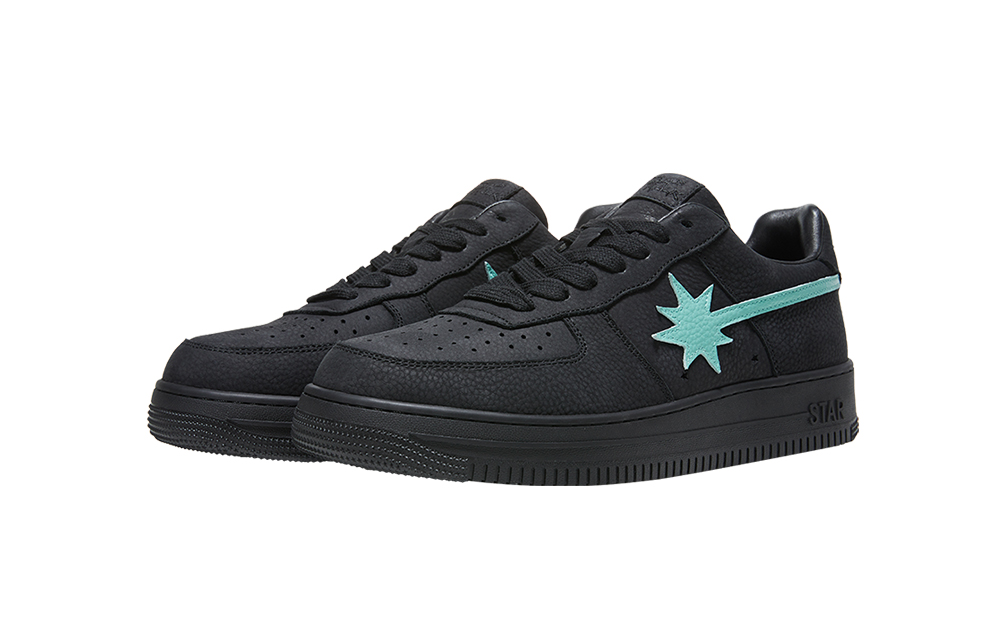 Starwalk Soldier Stars Shoes Abrasion Resistant Low top Skateboard Shoes Unisex Black