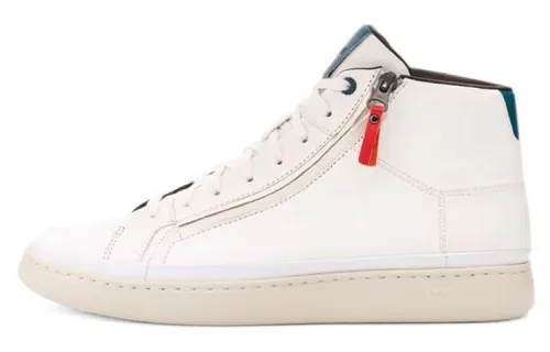 UGG Cali Sneaker High Side Zip Stylish Skateboarding Shoes Men's White