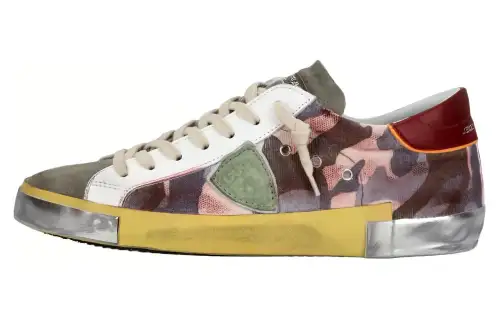 PHILIPPE MODEL Leather Low top Skateboard Shoes Men's Green