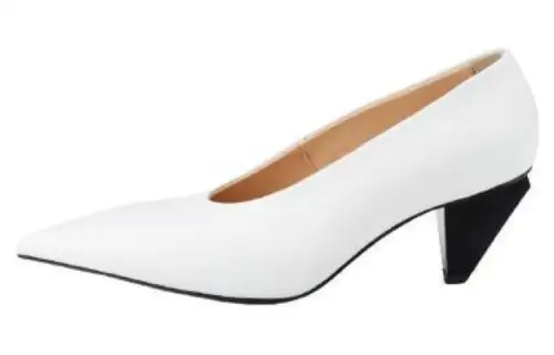 AGL Cone Heel High Heels 5CM Women's White