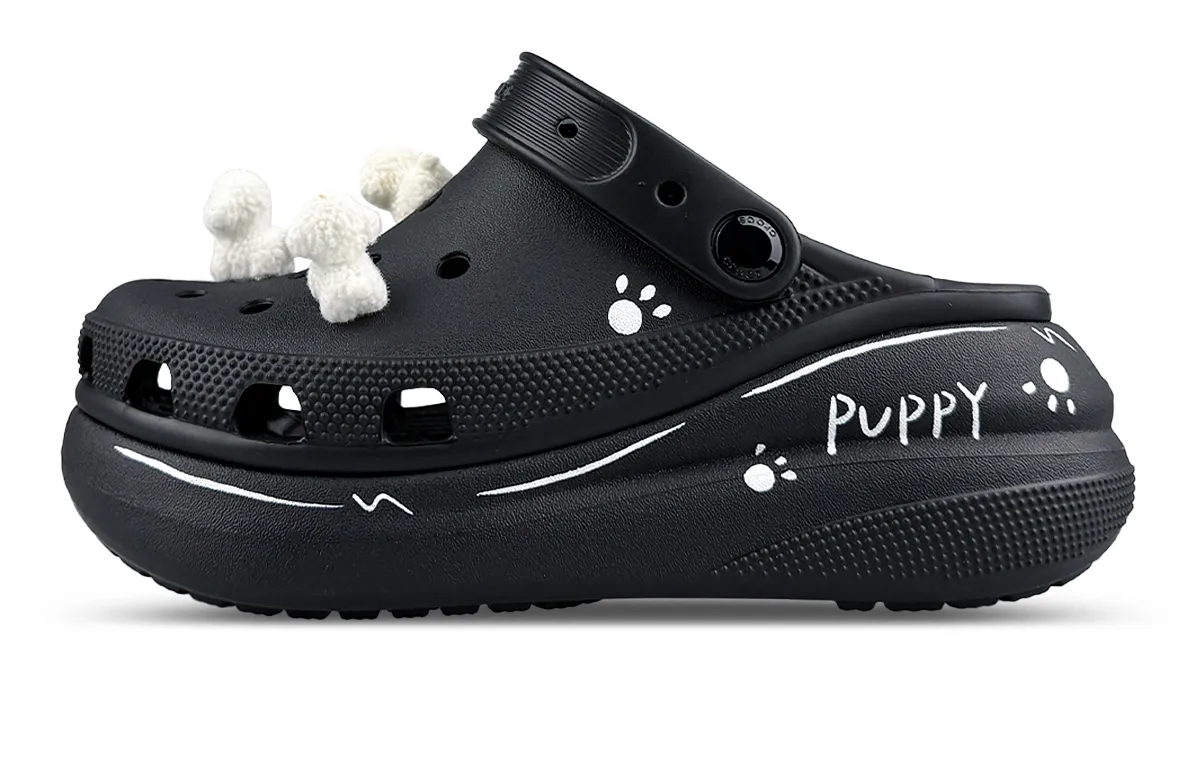 Crocs Classic Clog EVA Clogs Unisex Black White