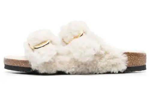 Birkenstock Buckle fastening Shearling Slides Women's