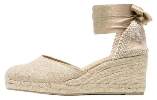 Castañer Carina Lace-up Wedge Espadrilles