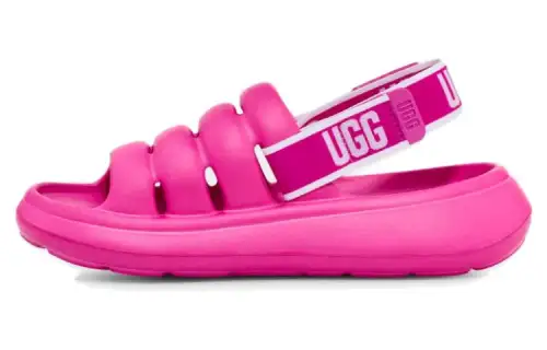 Atmos Pink x UGG Sport Yeah Plastic Fashion Sandal Women's Dragon Fruit
