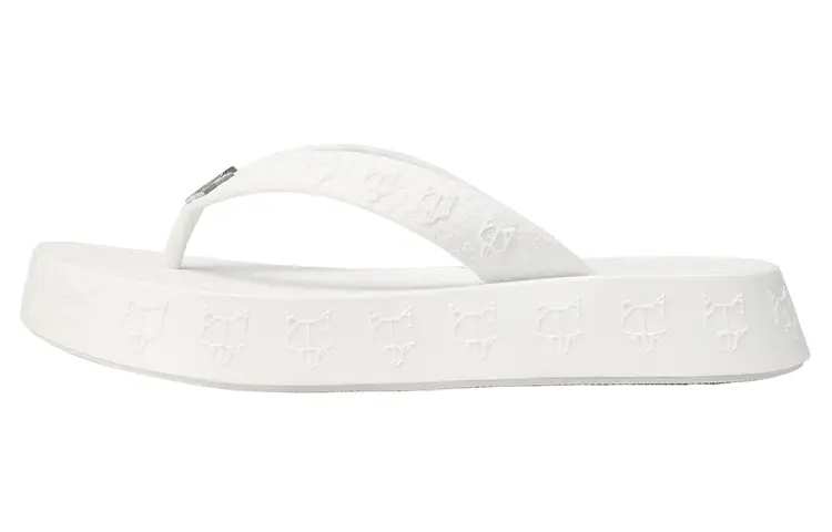 Naked Wolfe Abrasion Resistant Flip Flops Women's White