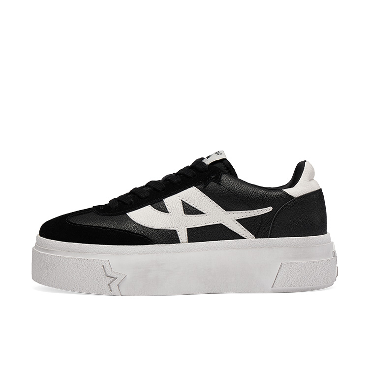 ASH STARMOON Collection Textile, Split Cow Leather Low top Casual Shoes Women's