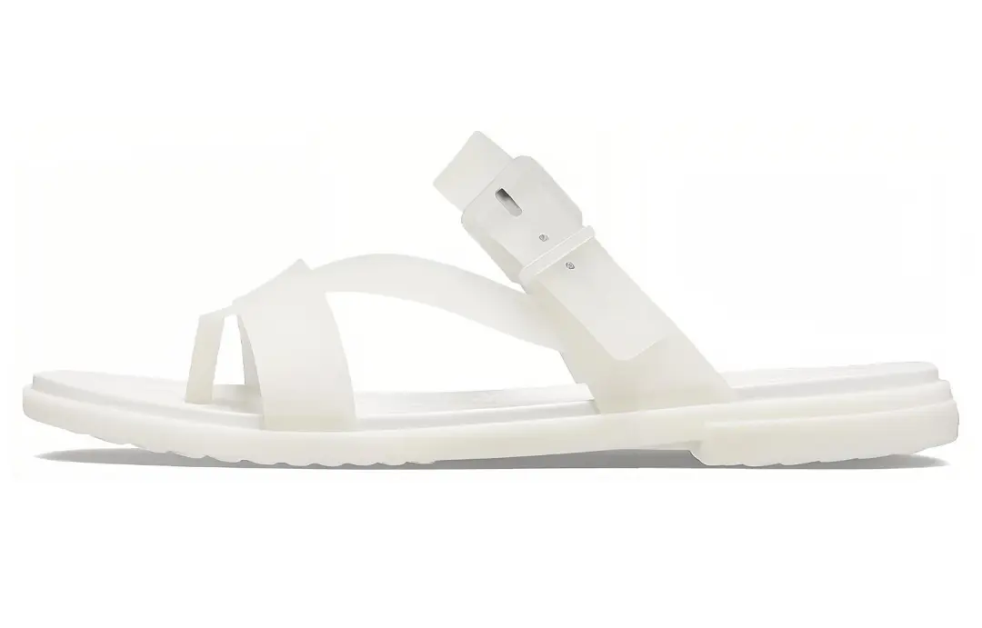 Crocs Tulum Slides 'Translucent White' Women's