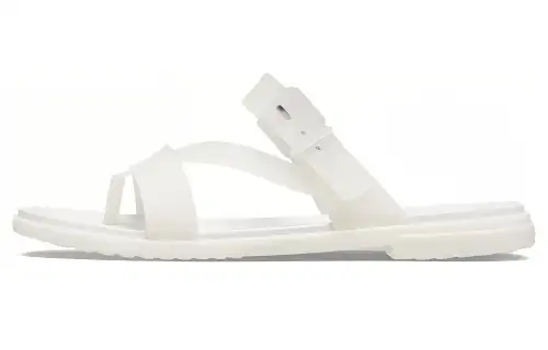 Crocs Tulum Slides 'Translucent White' Women's