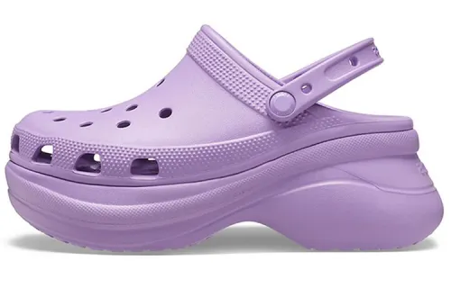 Crocs Classic Clog Retro Crocs Outdoor Thick Sole Sports Purple Sandals Women's