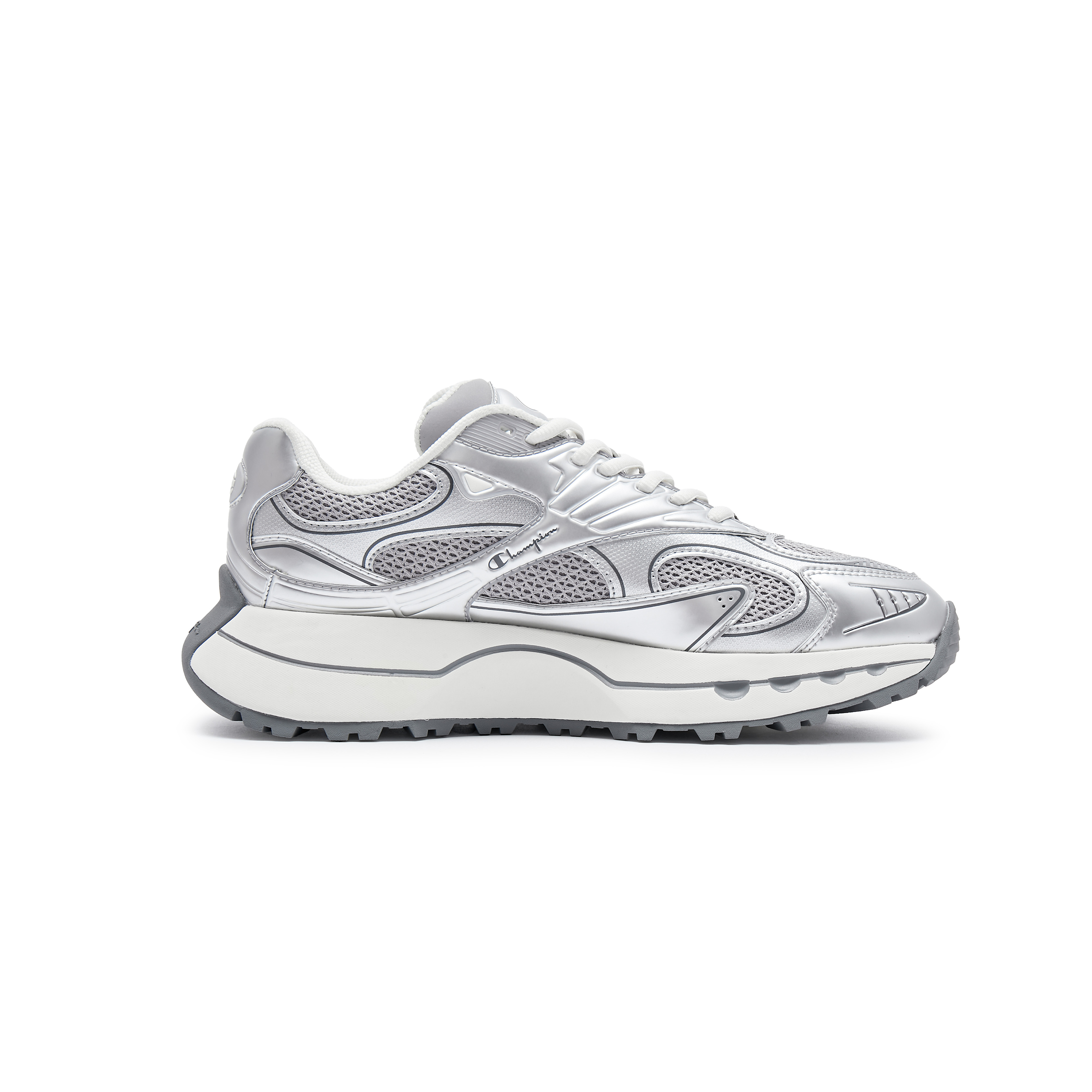 Champion Slip Resistant Low top Running Shoes Men’s Silver