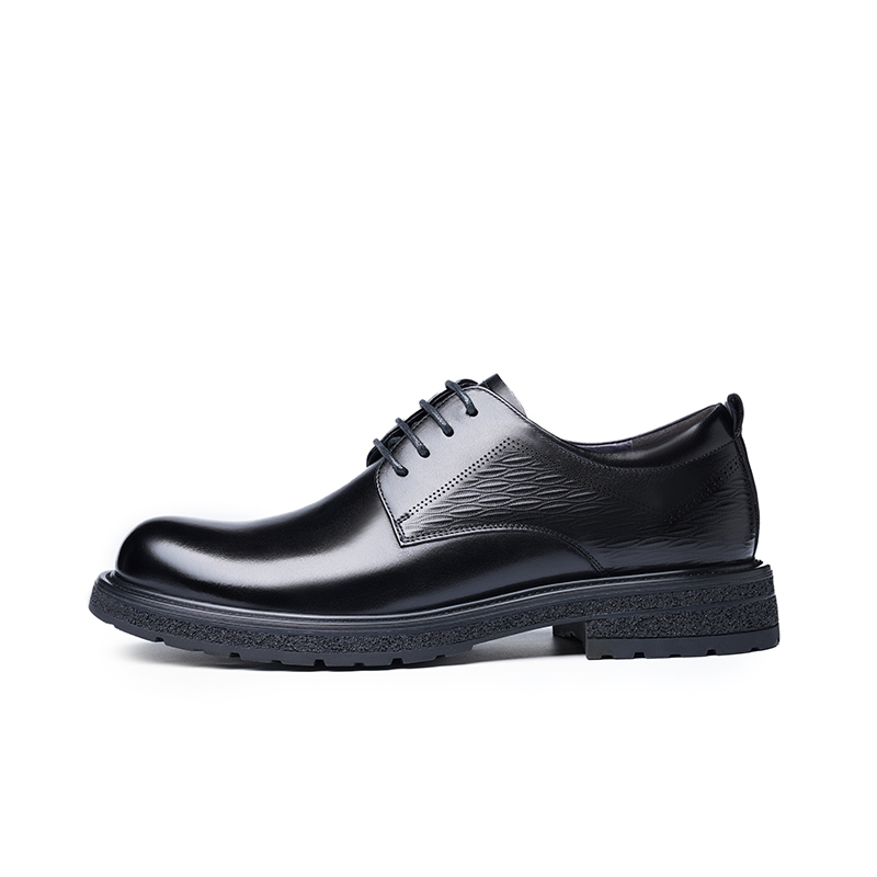 Leather human head, breathable trend fashionable shoes English style, cowhide