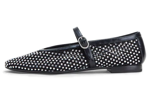 CHARLES&KEITH Small Ck Mesh Flat Mary Jane Shoes 1.3cm Women's