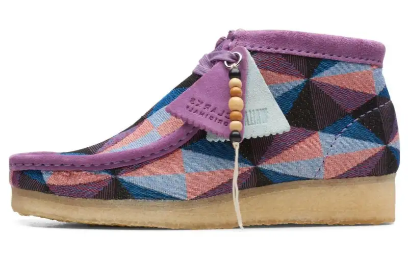 Clarks Originals Wallabee Boot Purple Combi Women's