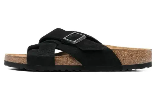 Birkenstock Suede Stylish Sandal Unisex Black