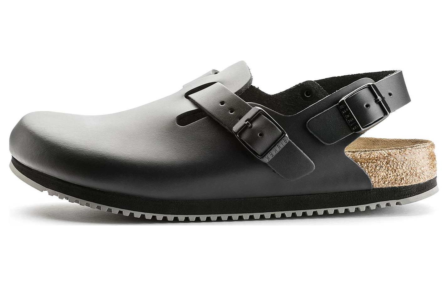 Сандалии Birkenstock с металлическими пряжками (черные)